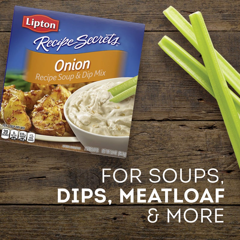 Lipton Recipe Secrets Soup and Dip Mix For a Delicious Meal Onion Great With Your Favorite Recipes, Dip or Soup Mix 2 oz (Pack of 6) - Image 2